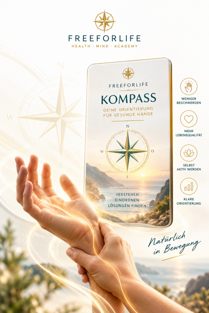 Hände kompass